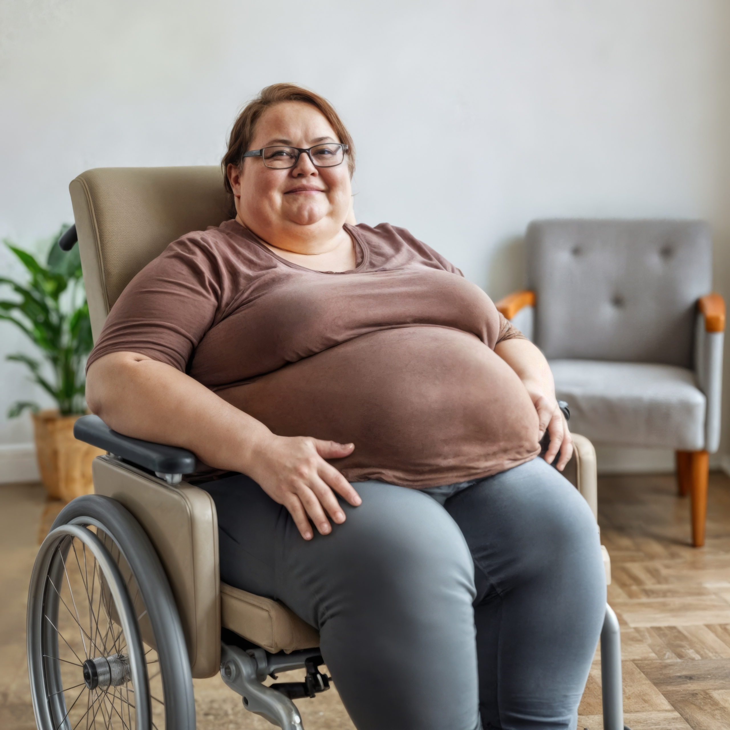 Bariatric Transportation patient waiting for pick-up